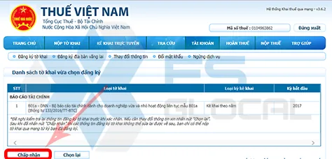 Lỗi thông báo “Hồ sơ chưa đăng ký qua mạng” — hình minh họa 1